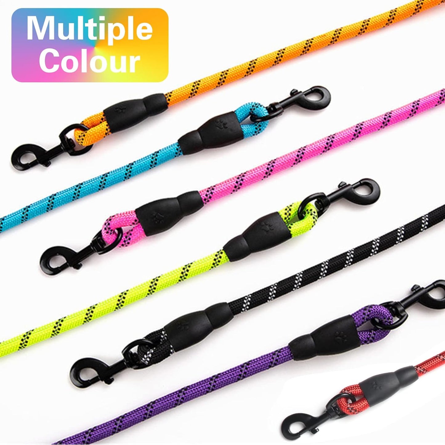 Adjustable No-Pull Dog Harness and Leash Set, Soft Padded Oxford Vest for Medium to Large Dogs, Reflective Design with Control Handle, Black