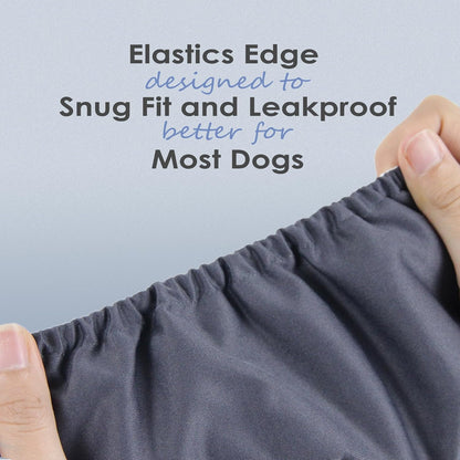 Washable Male Dog Belly Band (Stylish Pattern)- Pack of 3 - Washable Male Dog Belly Wrap, Dog Diapers Male (Black, Black, Charcoal, Small)